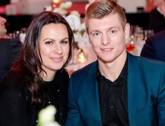 Amelie Kroos parents Toni Kroos and Jessica Kroos.